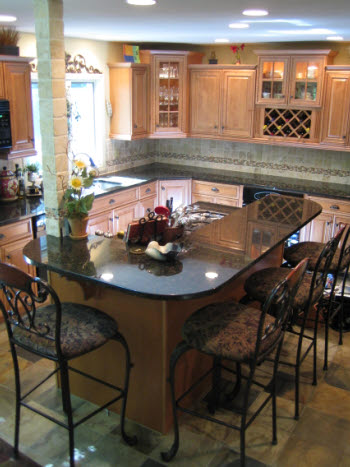 Kitchen With Sunroom